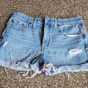Madewell Distressed Jean Shorts SIZE 29 Womens